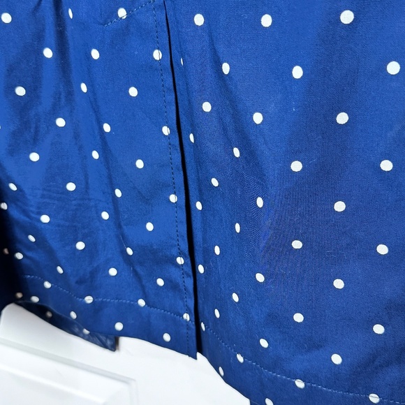 Talbots Polka Dot Print Cotton Mac Trench Coat, size 6 Petite, NWOT - Picture 10 of 10